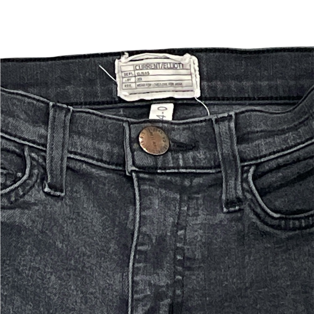 Current/Elliott Black Flare Jeans Women’s Size 24 - Picture 2 of 4